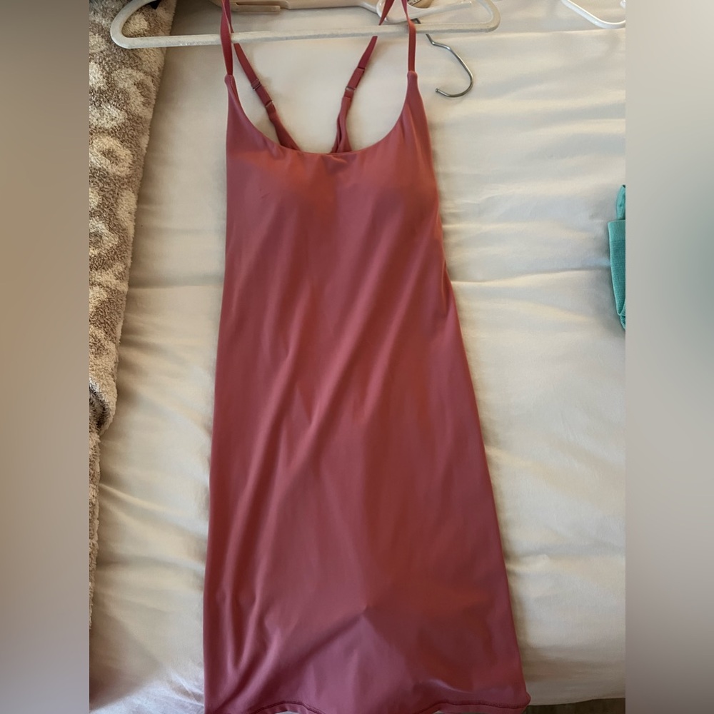 Pink Racerback Workout Dress